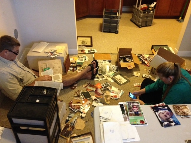 Austin Family helping Doorstep Digital organize, prioritize, and scan photos