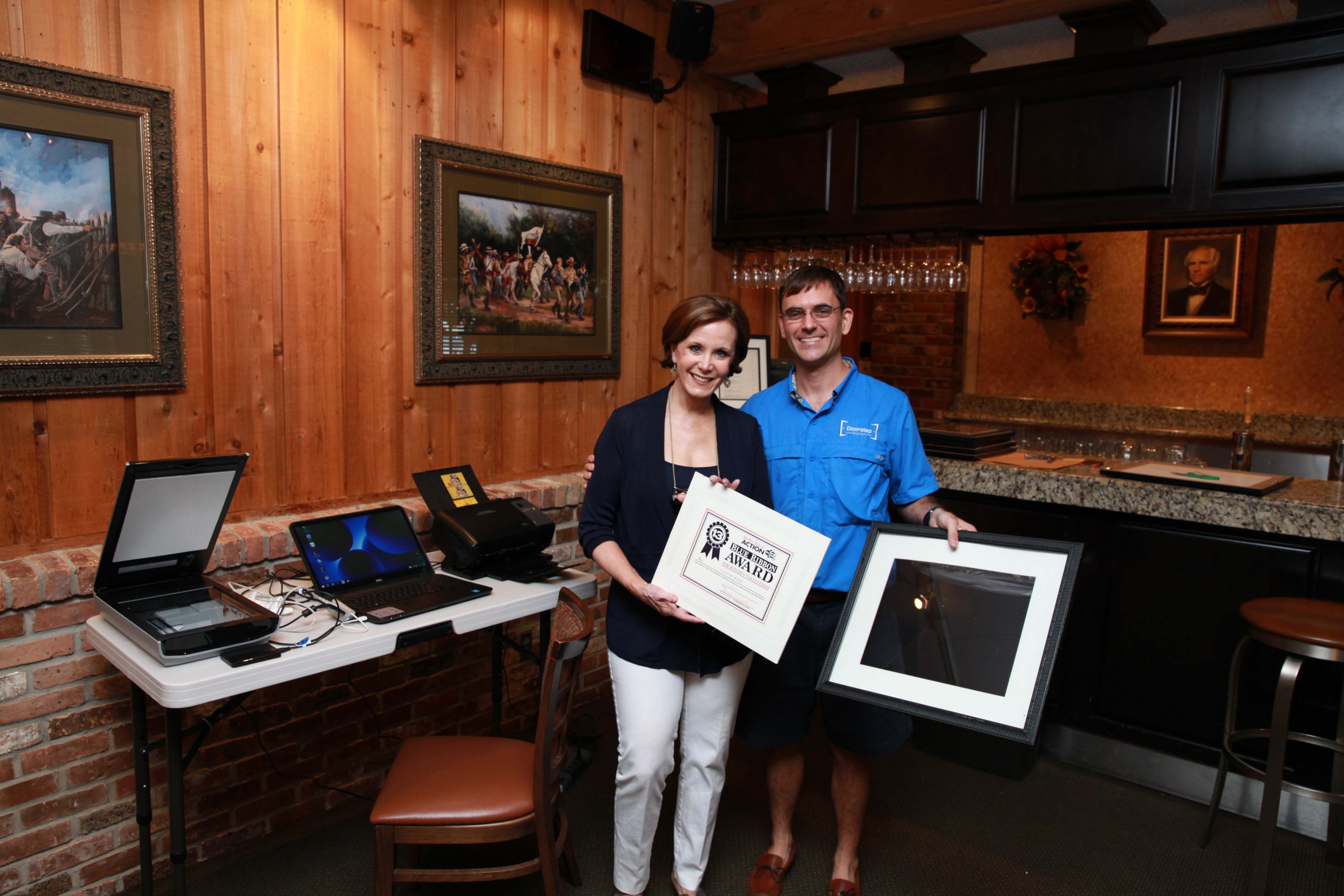 Taste of Texas Restaurant – Awards Photo Scanning Project – Sept 2014